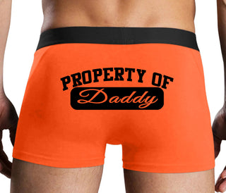 Property Of Daddy - Athletic Look - Orange Boxer Brief
