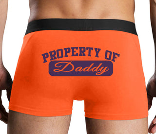 Property Of Daddy - Athletic Look - Orange Boxer Brief