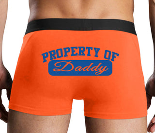 Property Of Daddy - Athletic Look - Orange Boxer Brief