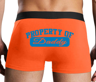 Property Of Daddy - Athletic Look - Orange Boxer Brief