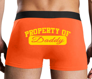 Property Of Daddy - Athletic Look - Orange Boxer Brief