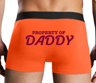 Property Of Daddy - Orange Boxer Brief