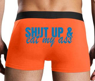 Shut Up and Eat My Ass - Orange Boxer Brief
