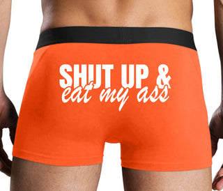 Shut Up and Eat My Ass - Orange Boxer Brief