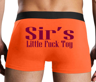Sir's Little Fuck Toy - Orange Boxer Brief