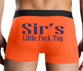 Sir's Little Fuck Toy - Orange Boxer Brief