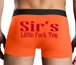 Sir's Little Fuck Toy - Orange Boxer Brief