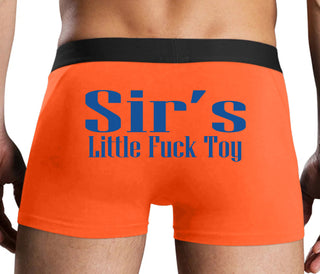 Sir's Little Fuck Toy - Orange Boxer Brief