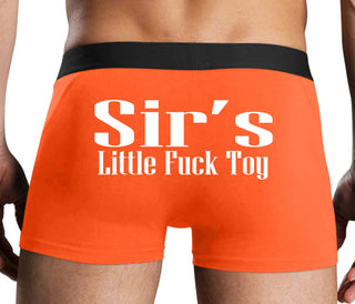 Sir's Little Fuck Toy - Orange Boxer Brief