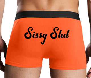 Sissy Slut - Orange Boxer Brief