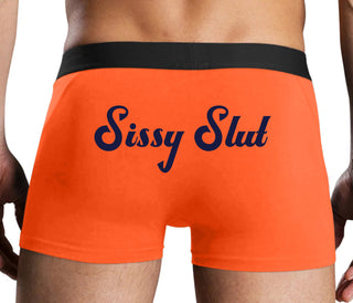 Sissy Slut - Orange Boxer Brief