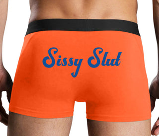Sissy Slut - Orange Boxer Brief