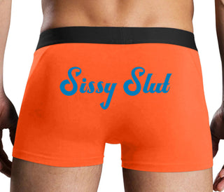 Sissy Slut - Orange Boxer Brief