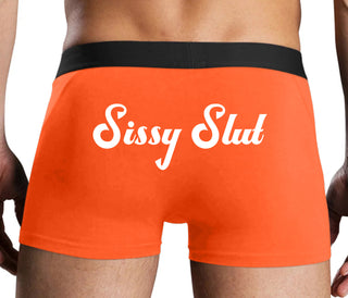 Sissy Slut - Orange Boxer Brief