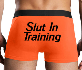 Slut In Training - Orange Boxer Brief
