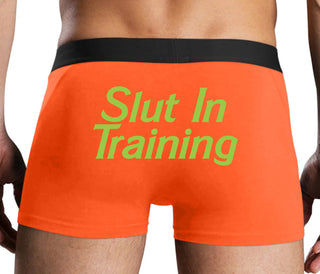 Slut In Training - Orange Boxer Brief
