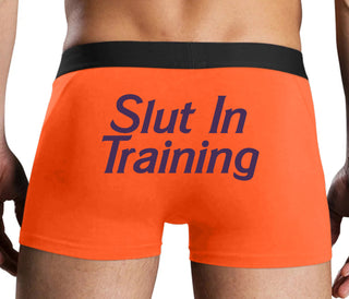 Slut In Training - Orange Boxer Brief