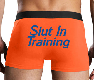 Slut In Training - Orange Boxer Brief