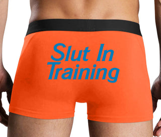 Slut In Training - Orange Boxer Brief