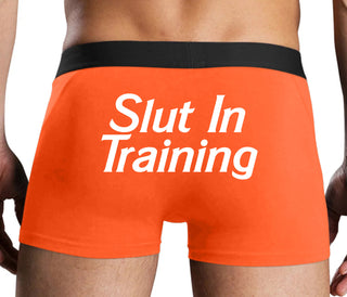 Slut In Training - Orange Boxer Brief
