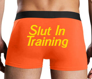 Slut In Training - Orange Boxer Brief