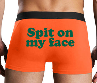 Spit On My Face - Orange Boxer Brief