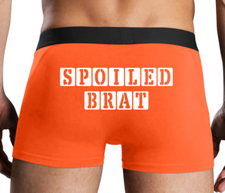 Spoiled Brat - Block Design - Orange Boxer Brief