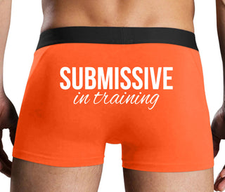 Submissive In Training - Orange Boxer Brief