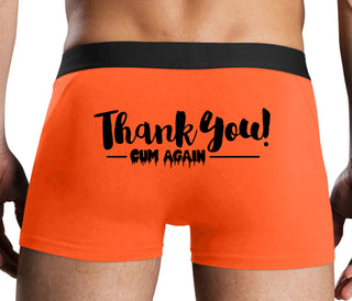 Thank You Cum Again - Orange Boxer Brief