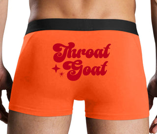 Throat Goat - Deep Throat Expert - Orange Boxer Brief