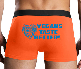 Vegans Tastes Better - Orange Boxer Brief