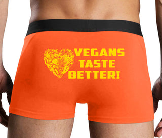 Vegans Tastes Better - Orange Boxer Brief