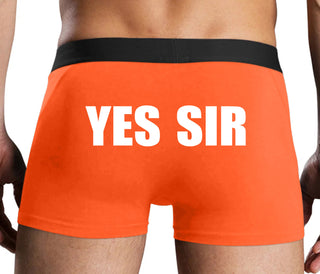 Yes Sir - Orange Boxer Brief