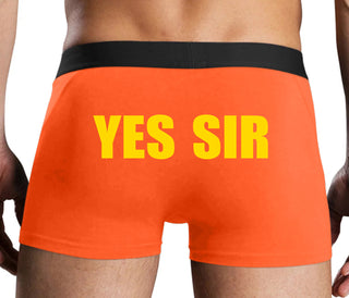 Yes Sir - Orange Boxer Brief