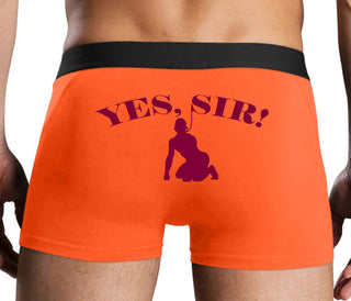 Yes Sir - Submissive Man - Orange Boxer Brief
