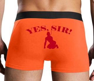 Yes Sir - Submissive Man - Orange Boxer Brief