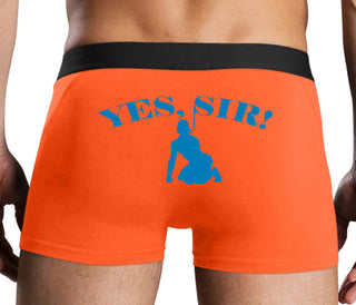 Yes Sir - Submissive Man - Orange Boxer Brief