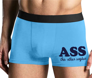 Ass The Other Vagina - Mens Blue Boxer Brief