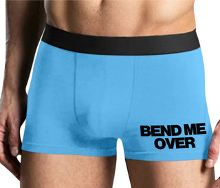 Bend Me Over - Mens Blue Boxer Brief