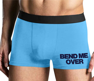 Bend Me Over - Mens Blue Boxer Brief