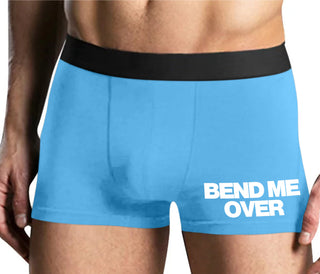 Bend Me Over - Mens Blue Boxer Brief