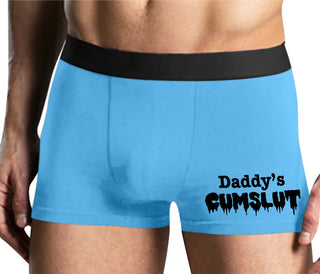 Daddy's Cumslut - Mens Blue Boxer Brief