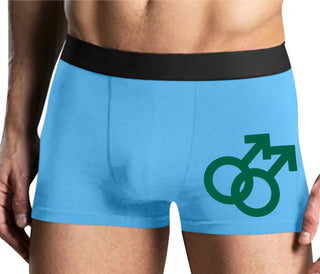 Gay Sign - Mens Blue Boxer Brief