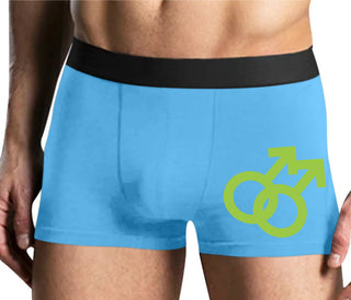 Gay Sign - Mens Blue Boxer Brief