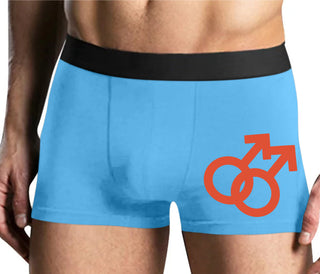 Gay Sign - Mens Blue Boxer Brief
