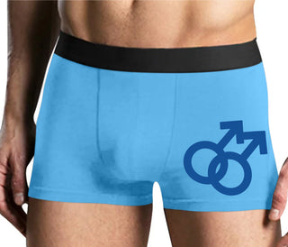Gay Sign - Mens Blue Boxer Brief