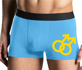 Gay Sign - Mens Blue Boxer Brief