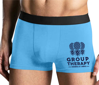 Group Therapy - Sharing Is Caring - Mens Blue Boxer Brief