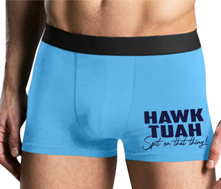 Hawk Tuah Spit On That Thing - Mens Blue Boxer Brief
