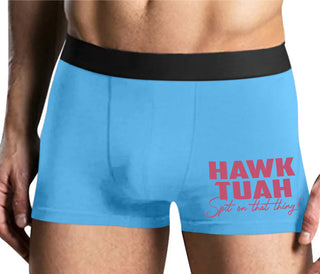 Hawk Tuah Spit On That Thing - Mens Blue Boxer Brief